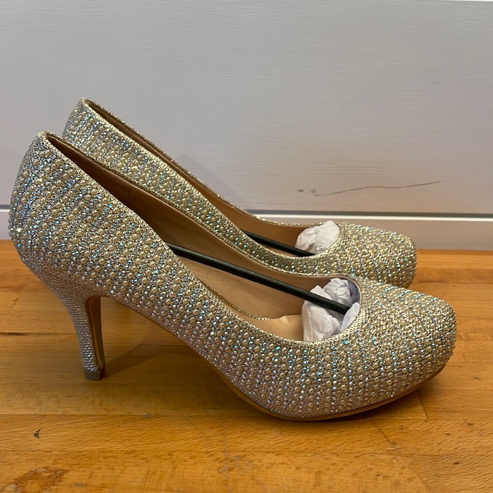 Womens Mila Lady glitter pumps size 8.5